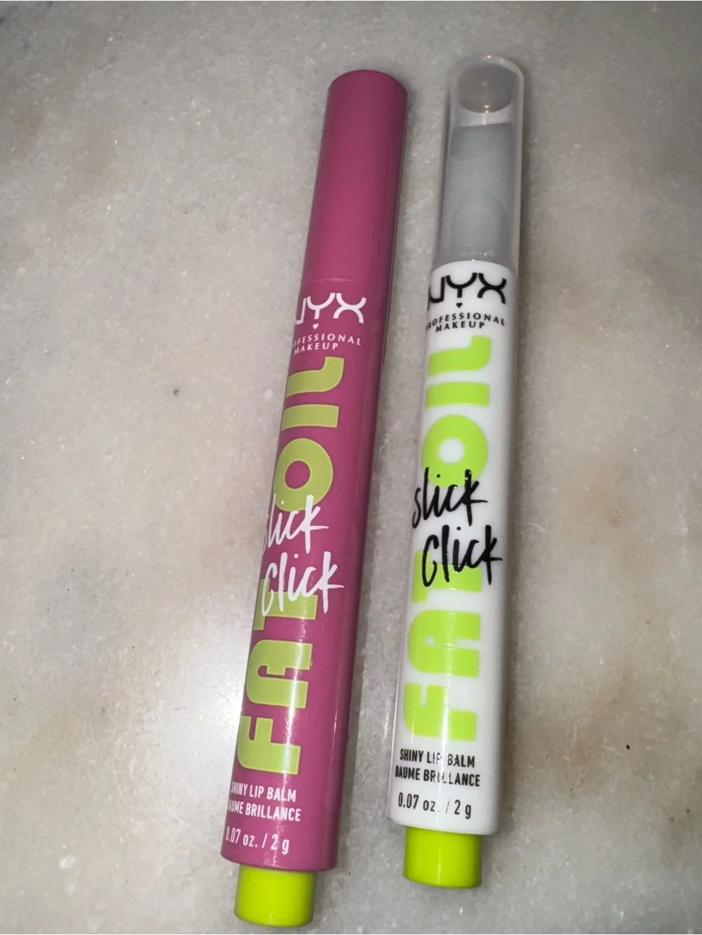 Slick click lip balms - set of 2
